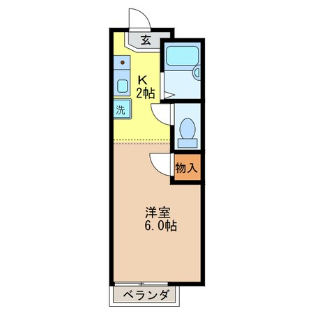 メゾンアップルの物件間取画像